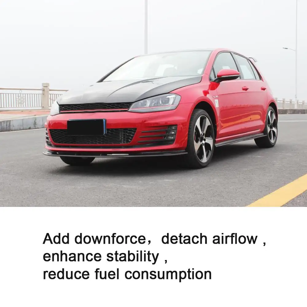 Передний спойлер из углеродного волокна фартук для VW Golf VII MK7 GTI бампер 2014UP|carbon fiber