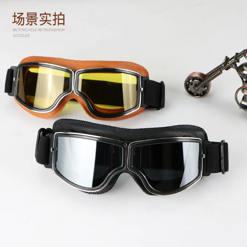 New Motorcycle Retro Goggles Electric car High Quality ...