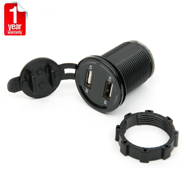 Двойной USB автомобильный зарядный вольтметр LED Diplay стиль 12/24 в Авто Лодка