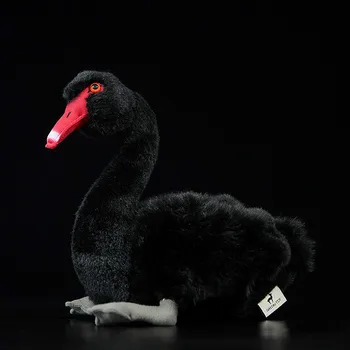 

9" 24cm simulation Black Swan plush toy soft stuffed animal dolls children christmas gift