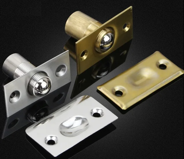 2PCS/Lot Adjustable Spring Ball Catch Latch Doorstops Door Stopper