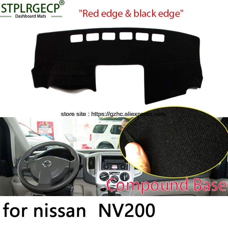 

StplrgeCP For nissan NV200 doulbe layer Car Dashboard Cover Avoid Light Pad Instrument Platform Dash Board Cover Sticker