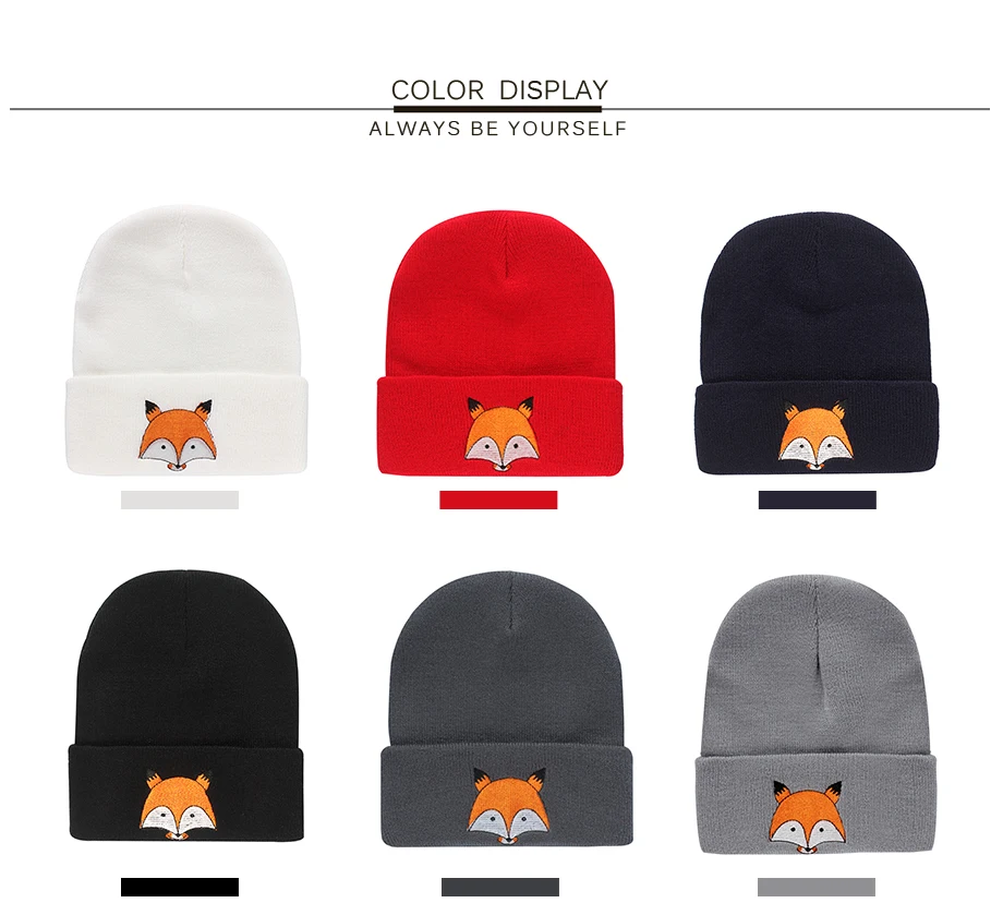 ADK Embroidery Men Women'S Cap Cartoon Fox  Fashion Brand 2018 New Casual High Quality Hat _04