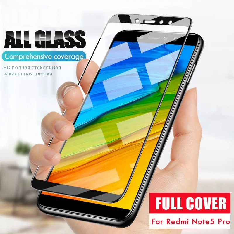 

Full Cover Tempered Glass For Xiaomi Redmi 4X 4A 3s For Redmi Note 5A prime 5plus 3X Note 4 5 4X Screen Protector Toughened Film