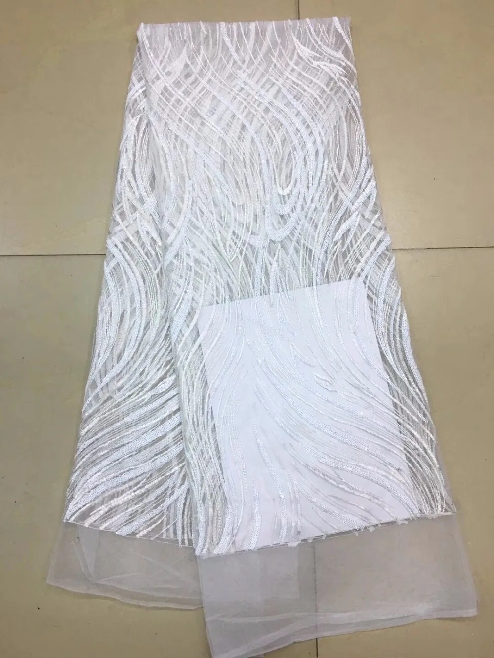 

nice looking Nigerian Lace Fabric for fashion dress J-43018 hot sale sequins french Lace Fabric