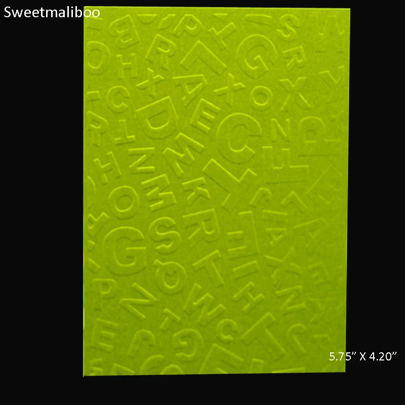 

ABCD Letters Words Embossing folder plastic Scrapbooking stencils paper card making craft envelop album gift box decor 2017 New
