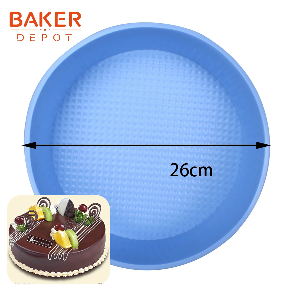 BAKER DEPOT, силиконовая форма для выпечки большого торта, Цветочная корона, хлеб, торт, выпечка, форма для выпечки, 3D большая форма для пиццы, формы для выпечки, сделай сам, на день рождения - Цвет: CDSM-746