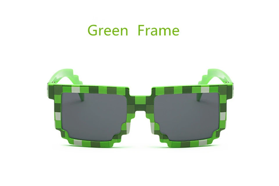jumlai kids Sunglasses Plaid Square Baby Glasses Children Minecraft Sun Glasses deal with it boys Brand Designer Eyewear  (6)