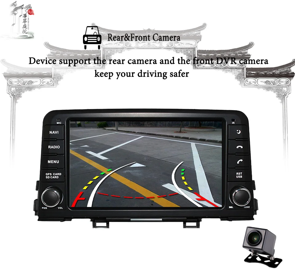 Best DVD Player for kia Morning/Picanto 2017 2018 Android 9.0 Radio 8" HD Touch screen GPS Navigation Steering Wheel control WIFI USB 13