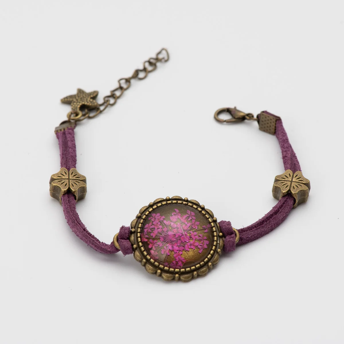 Винтажные браслеты ручной работы в форме цветка из стекла, Этнические браслеты в стиле бохо, браслеты для женщин, подарок, ювелирные изделия DIY# GY566