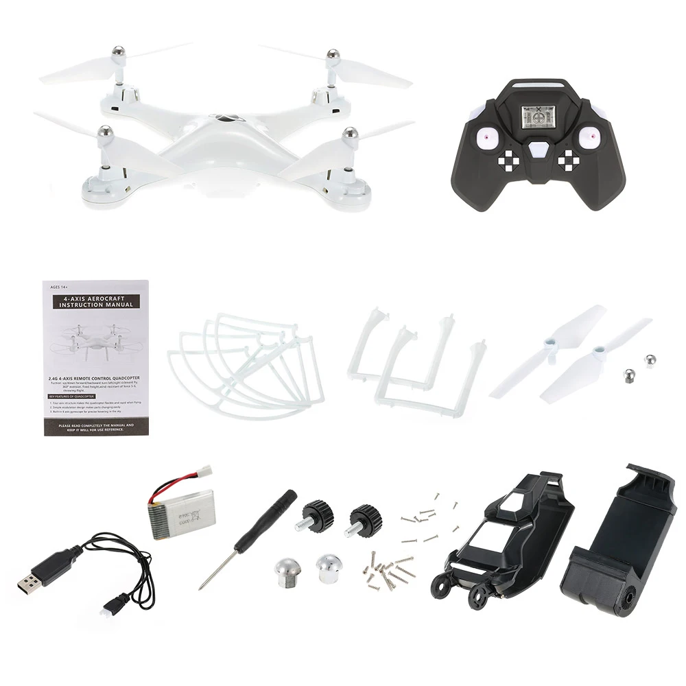 S10 2 4G 4CH 6 Axis Gyro WI FI FPV 2.0MP Камера Дрон Квадрокоптер RC вертолета селфи высота над