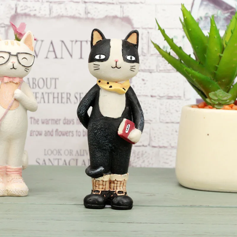 Zakka домашний декор кошка копилка фигурки настольный металлический самолет