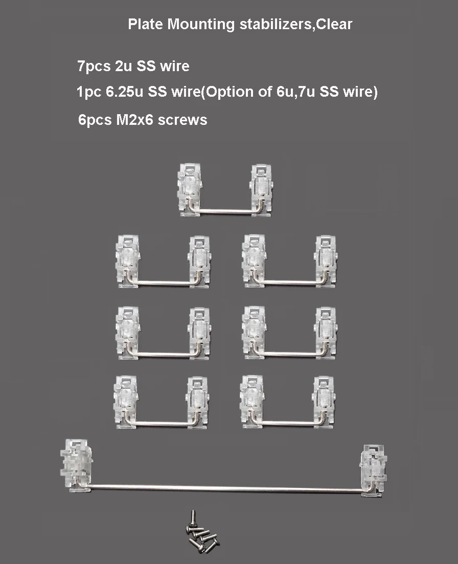 NPKC Keycap Stabilizers Cherry Style for Plate Mounting PCB Mounting for Cherry MX Switches Mechanical Keyboards 2u 6u 6.25u 7u-in Keyboards from Computer ...