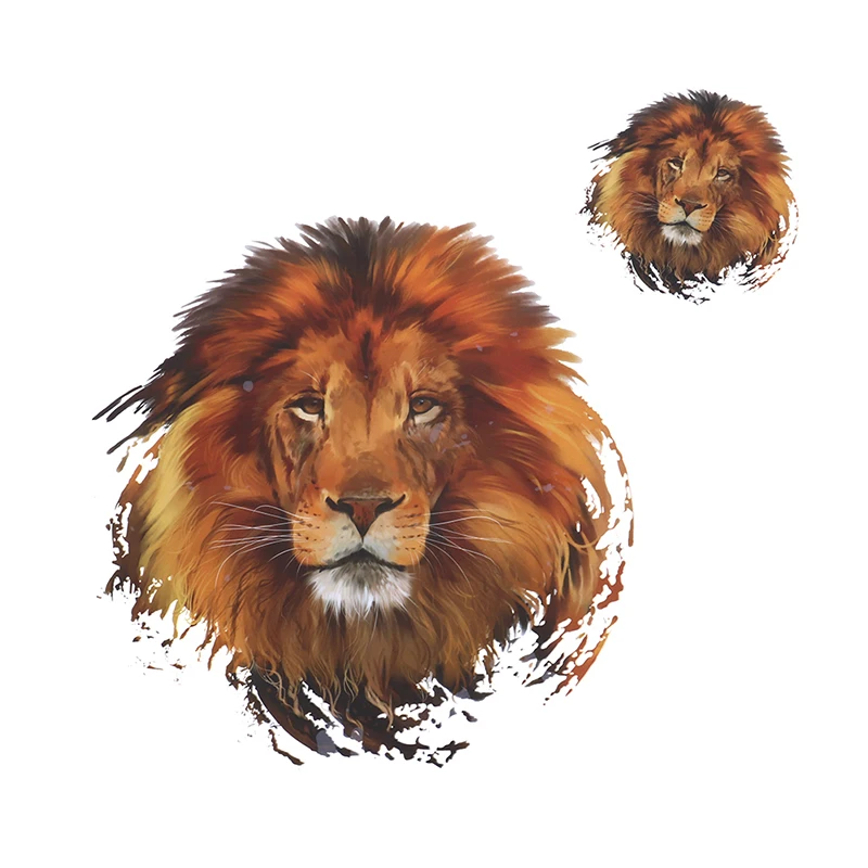 

T-shirt Press Heat Transfer Sticker For T-shirt Dresses Decoration A-level Washable Iron On Appliques Lion Patches