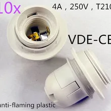 E27 Пластик электрическая лампочка эдисона винтовой ламповый патрон Конвертер СИД осветительная лампочка переходник для цоколя с защитой от повреждений и кольцом с номером для отслеживания посылки