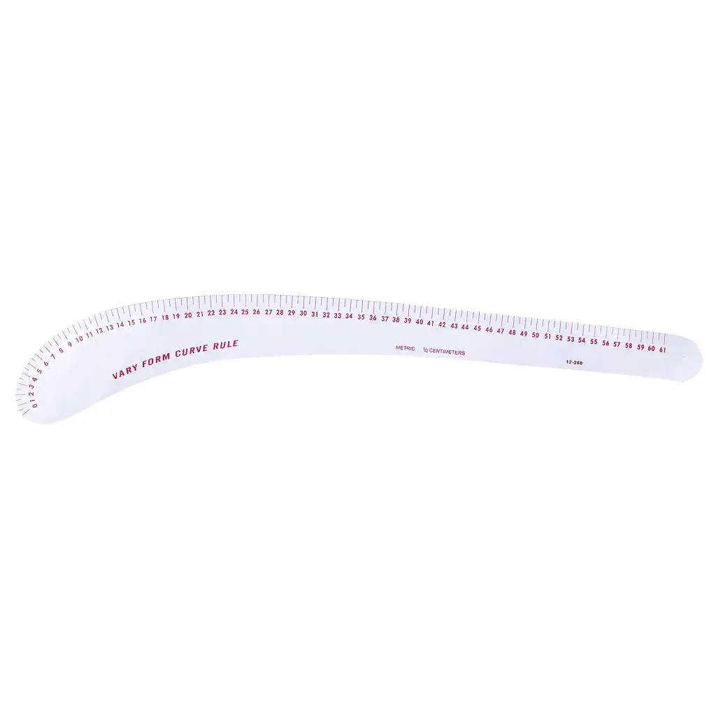 13 Pieces Multi-Style Design Drawing Comma Line Straight French Curve Ruler Set Clothing Design Rulers for Drawing Cutting Plate