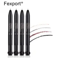 4 в 1 бровей Pen черный+ серый+ Кофе+ коричневый Цвета брови карандаш для глаз татуировки Водонепроницаемый пигмент для бровей Pen Косметика