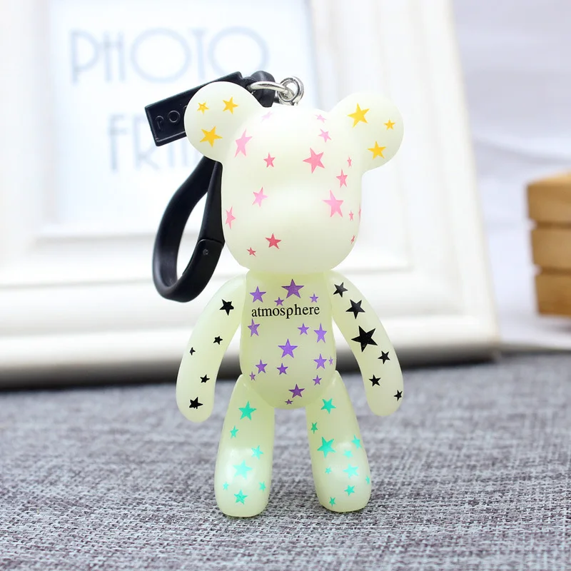

Fashion Cute Cartoon Bear Keychain Violence Gloomy Bear Keyring Women Bag Pendant Car Key Chains Trinket Jewelry Gifts Llavero