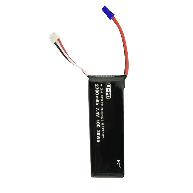 7,4 V 2700mAh 10C 20WH Lipo батарея+ зарядное устройство переменного тока для Hubsan H501S X4 FPV Бесщеточный RC Квадрокоптер Дрон запасные части батарея