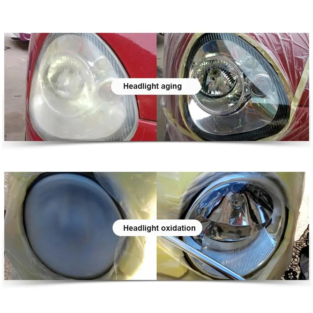 Реставрация фар автомобиля Жидкий блеск набор 30 мл авто передняя фара мотоцикла лампы линзы Ремонт очиститель для полировки набор
