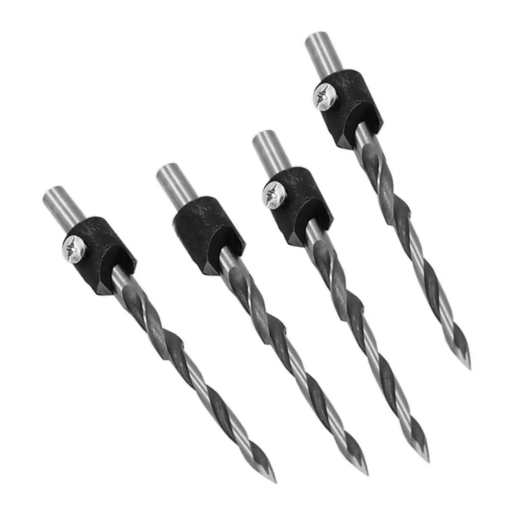 

New High Hardness Twist HSS Woodworking Countersink Drill Bit Step Guide Carpentry Reamer Chamfer End Milling Tool