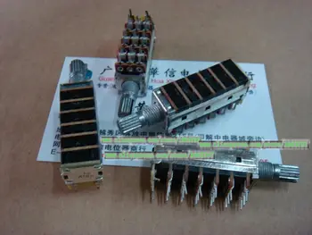 

1pcs/lot 6 associated with switch potentiometer A10K precision potentiometers 15MM