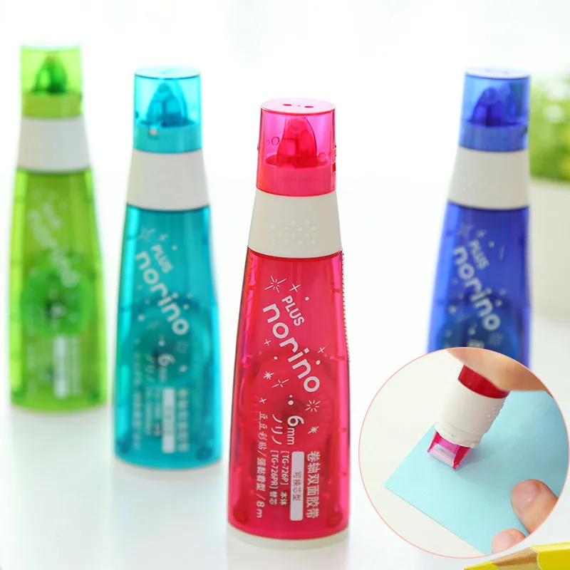 Plus Correction Tape Doublesided Adhesive Lipstick Type Adhesive Tape