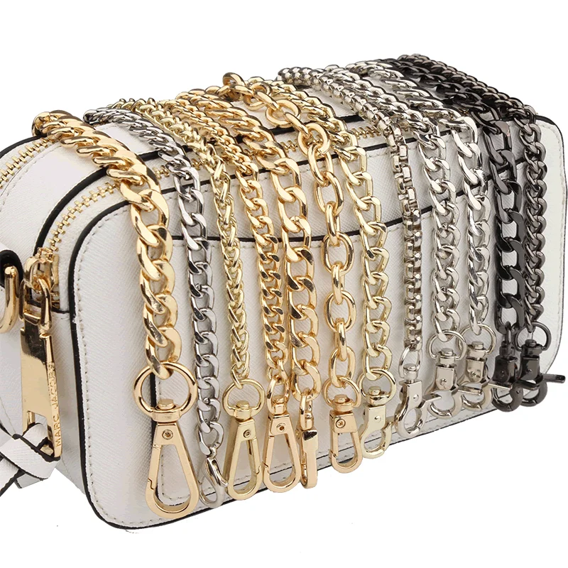 

Bag Parts Accessories Metal Chain Bag Parts Replacement Shoulder Crossbody Bag Strap Handbag Straps 120cm Length Purse Handles