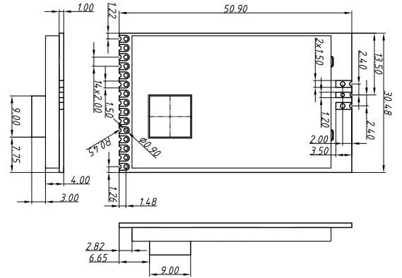 G-NiceRF LORAWAN1301 SX1301 SPI фронтальный модуль LoRaWANGateway