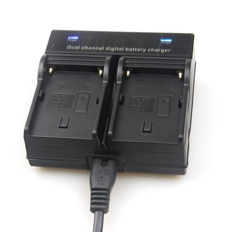 Двухканальное зарядное устройство для SONY NP F550 F970 F960 F770 F750 F570 FX1000E BC V615 V615A|battery