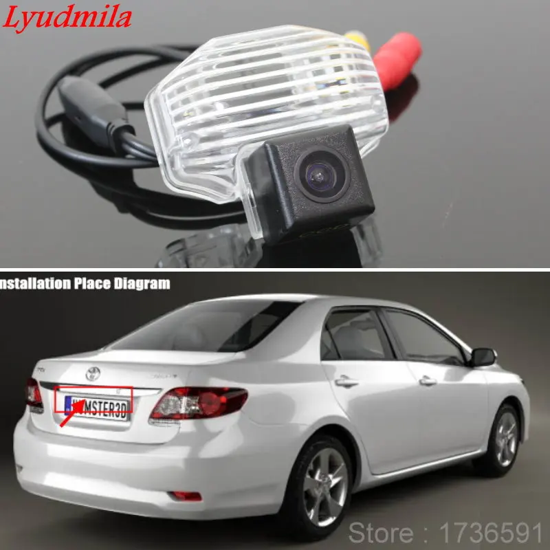 Беспроводная камера lyudмила для Toyota Corolla E140 E150 10th/Автомобильная заднего вида/HD CCD