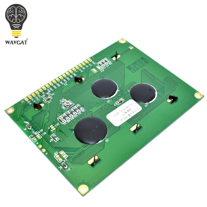 Модуль ЖК дисплея WAVGAT для arduino raspberry pi 12864 дюйма 128x64 точек Цветовая подсветка|lcd