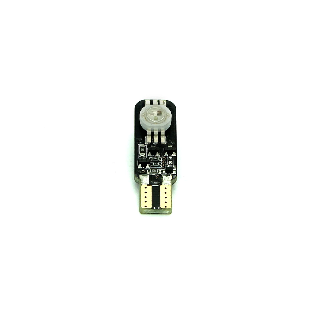 Canbus T10 7 цветов 2 SMD 194 W5W COB LED Автомобильная супер яркая кремнеземная лампочка для