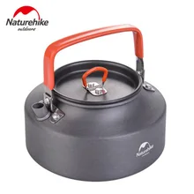 Naturehike outdoor camping kettle Hiking Fishing Outdoor 1.1L portable kettle picnic hard alumina coffee pot