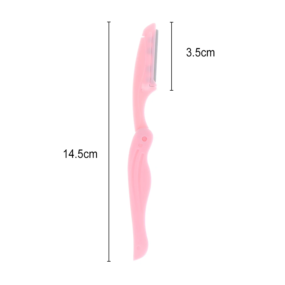 1/2/3 шт красочные триммер для бровей лица волос Бритвы Для женщин бровей Бритва триммер для волос снятие макияжа инструмент складной бровей для макияжа инструмент
