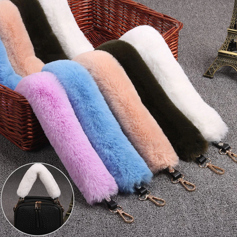 

1PCS 120/40cm Fur Replacement Bag Strap With Gold Buckle DIY Handbag Straps For Purse Belts Bag Accessories