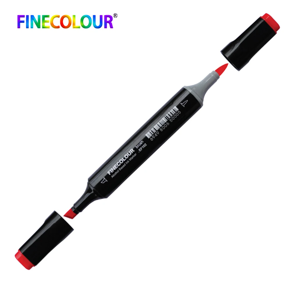 Finecolour EF102 маркер на спиртовой основе Lnk Manga с двумя головками 12/24/36 набор