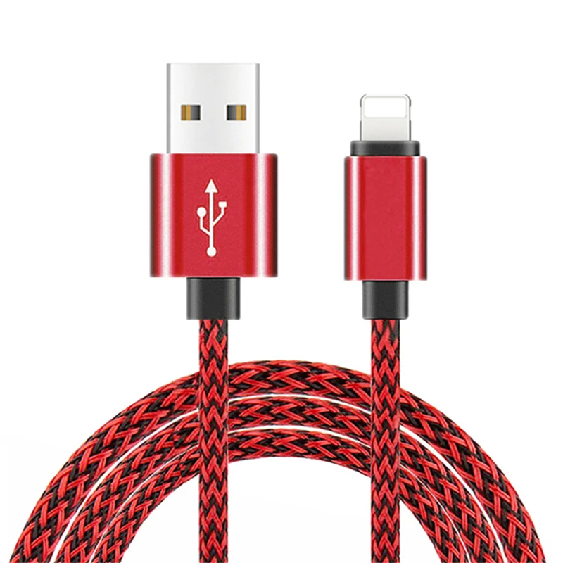 Durable Metal Nylon Braided USB Cable for iPhone 7 8 6 6S Plus Fast Charging 1m 2m 3m Long USB Data Cable for iPhone 5 5S iPad 6 Durable Metal Nylon Braided USB Cable for iPhone 7 8 6 6S Plus Fast Charging 1m 2m 3m Long USB Data Cable for iPhone 5 5S iPad 6