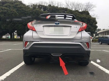 

KOUVI Car Rear Brake Light Trim ABS Chrome For Toyota C-HR CHR 2016 2017 Tail Lamp