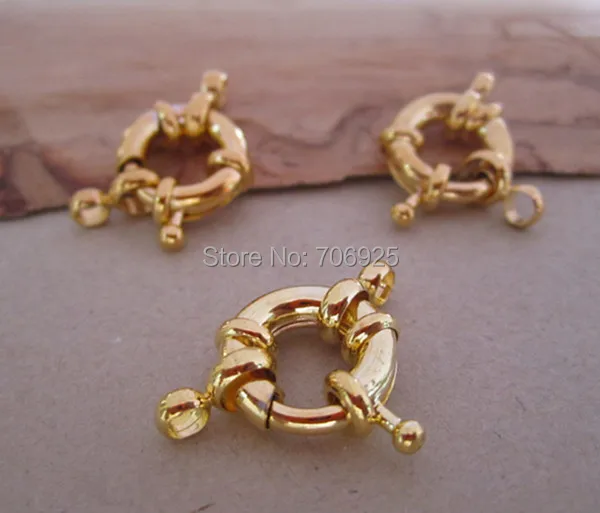 

30pcs/lot gold color connector Clasps 14mm
