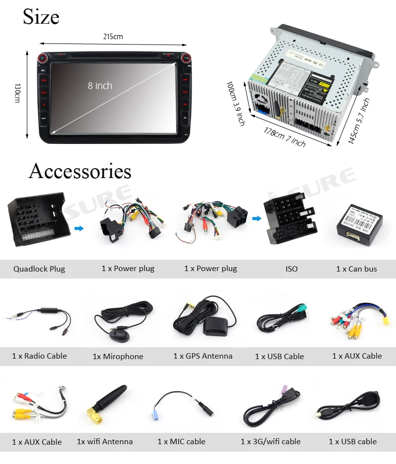 Best A-Sure 2 Din Android Car Auto Radio GPS DVD For VW Passat B6 Golf 5 6 Tiguan Polo Sharan Touran Skoda Octavia Car Multimedia 25 Best A-Sure 2 Din Android Car Auto Radio GPS DVD For VW Passat B6 Golf 5 6 Tiguan Polo Sharan Touran Skoda Octavia Car Multimedia 25