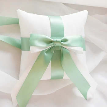 

handmade Tiffany blue bowknot pillow for wedding Ring Pillow simply fashion pillow ring wedding