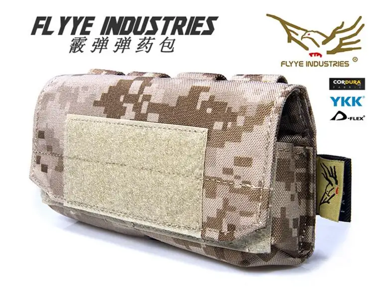 FLYYE MOLLE дробовик патронов снарядов Чехол CORDURA Мультикам AU FG Wargame охотничьи Тактические Военные PH-O001