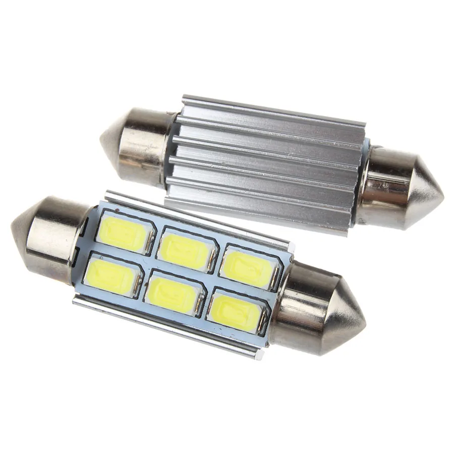 10 шт. белые фонари для автомобиля C5W C10W DE3175 6 SMD 5630 5730|led light 36mm|festoon ledfestoon led |