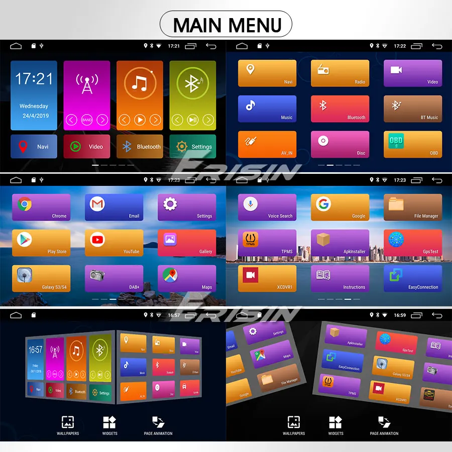 Perfect 7" Android 9.0 Pie OS Car DVD Multimedia GPS Radio for Opel/Vauxhall/Holden Combo 2004+ & Signum 2003+ & Tigra TwinTop 2004+ 5