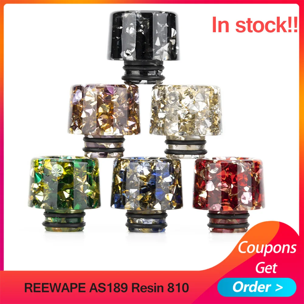 

Newest Electronic cigarette accessory REEWAPE AS189 Resin 810 Drip Tip For DIY vape RTA RDA RDTA Tank drip tip 810