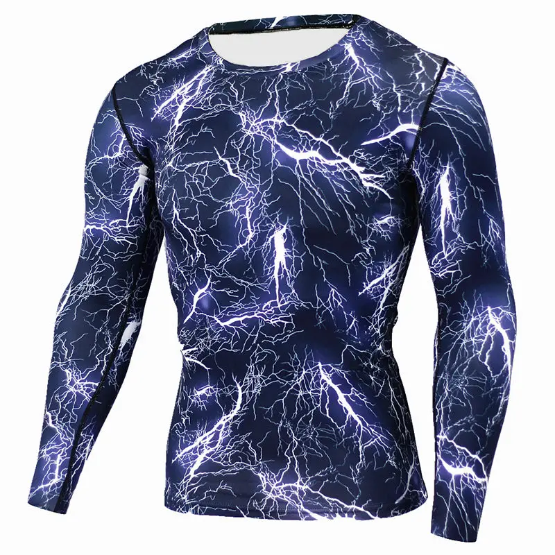 

Long-sleeved T-shirt Men's Running Sports Leisure Cycling Camouflage Compression wear