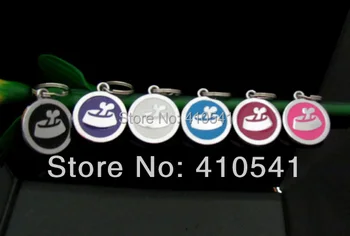 

New Arrival Free shipping 200pcs/lot Mix Colors Fashion Pet Product Dog Paw Pet ID Tags Fashion Dog Tags Pet Pendant Tags