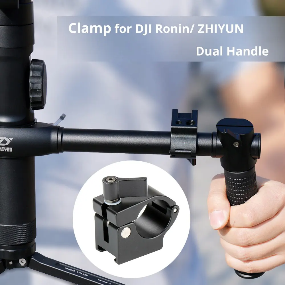 

Alumium Rail Rod Clamp Holder Adapter Monitor Stand Mount for DJI Ronin MMX Zhiyun Crane 2 V2 Plus Stabilizer Dual Handle 2