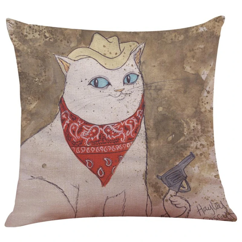 Cute Cat Sofa Bed Home Decoration Festival Pillow Case Cushion Cover18